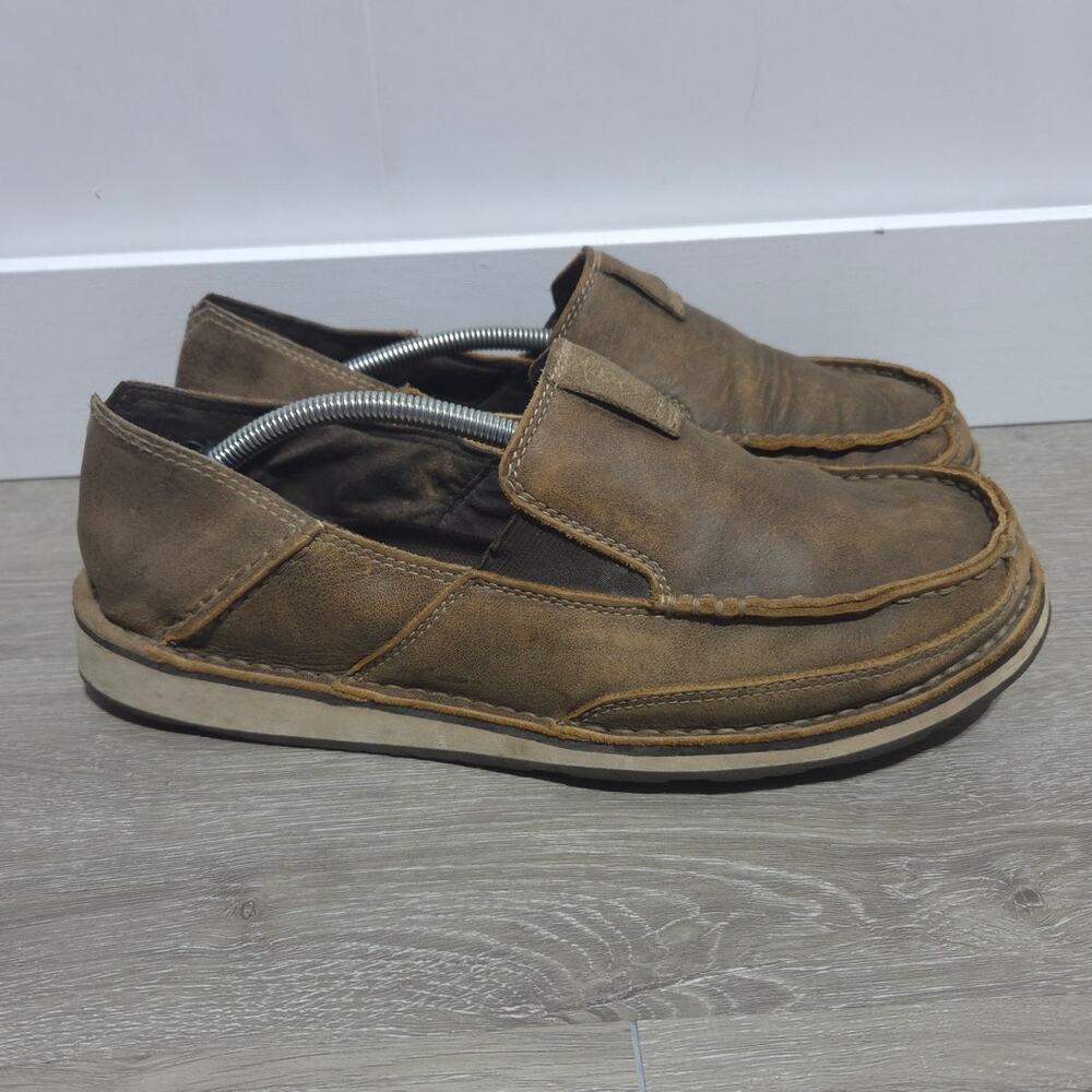 Ariat Woman's Cruiser Brown Leather Slip On Loafers Size 9.5D